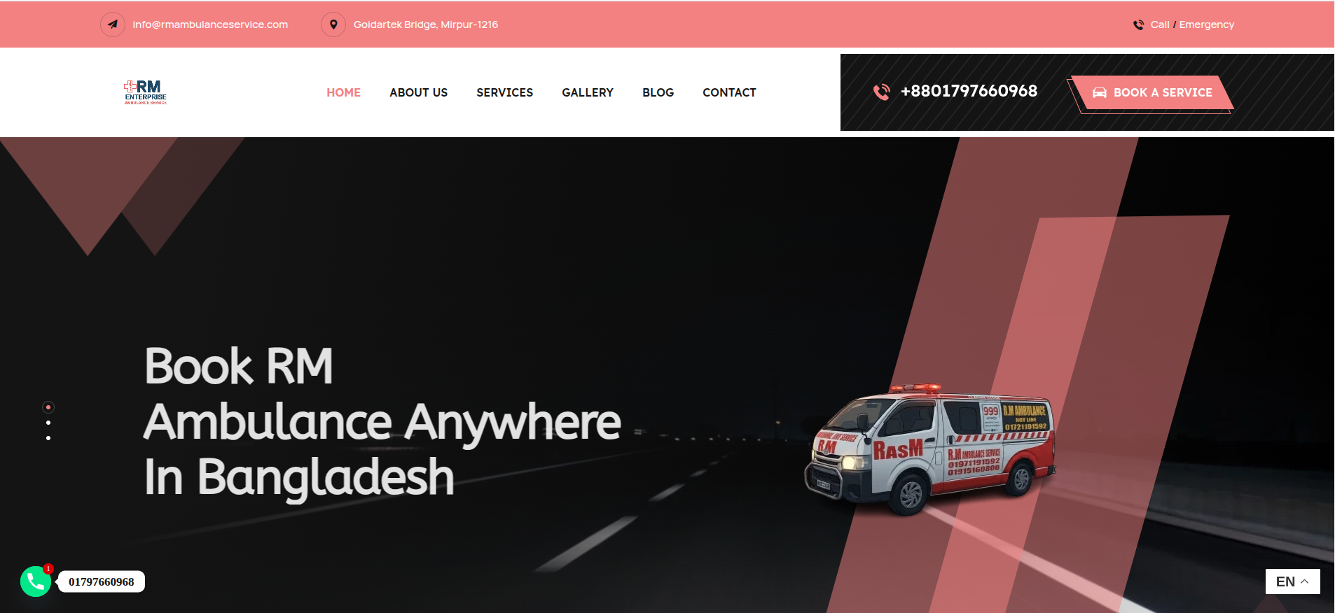 RM Ambulance Service — WordPress Version